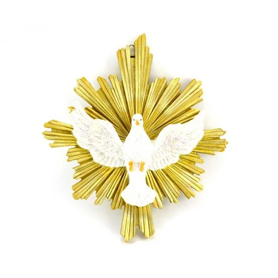 Colomba Spirito Santo Raggiera Resina 22x25 Cm 1 Colomba Spirito Santo Raggiera Resina 22x25 Cm