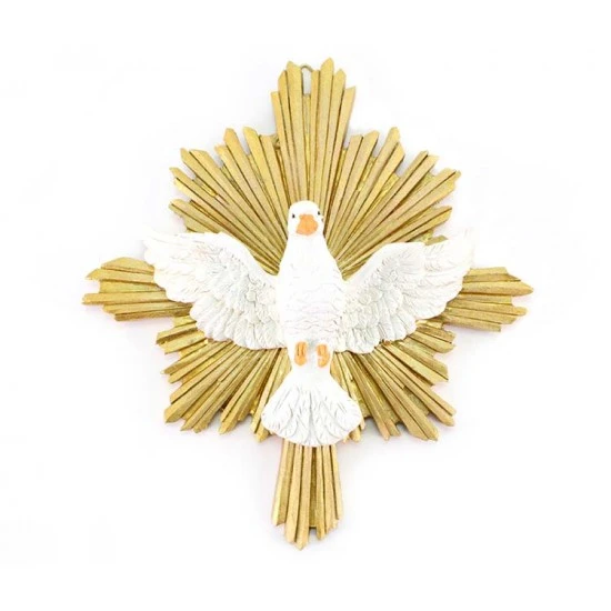 Colomba Spirito Santo Raggiera In Resina 18x20 Cm 1 Colomba Spirito Santo Raggiera In Resina 18x20 Cm