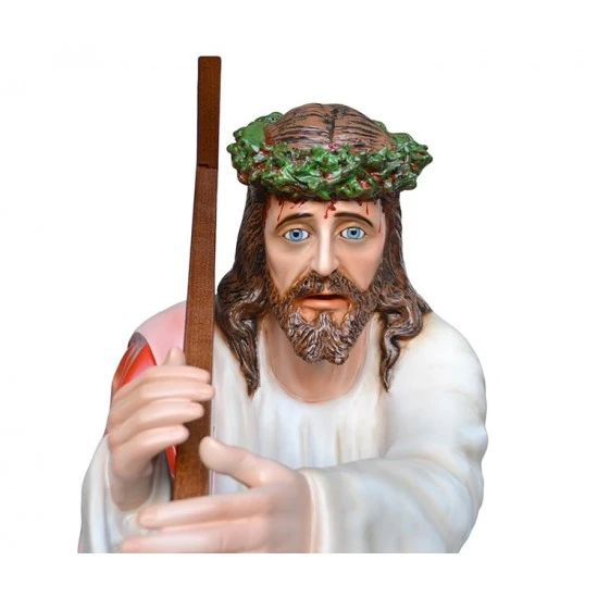 Statua Gesù Cadente In Vetroresina 127 Cm 2 Statua Gesù Cadente In Vetroresina 127 Cm - immagine 2