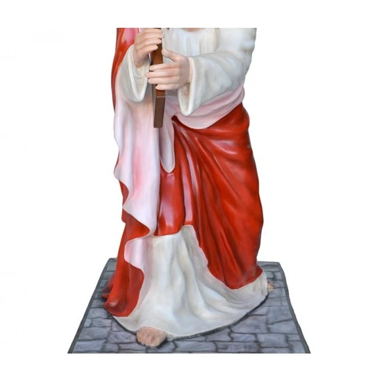 Statua Gesù Cadente In Vetroresina 127 Cm 3 Statua Gesù Cadente In Vetroresina 127 Cm - immagine 3