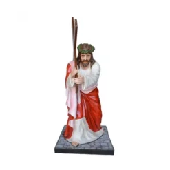 Statua Gesù Cadente In Vetroresina 127 Cm