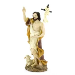 Statua San Giovanni Battista Resina Colorata 22,5 Cm -Vendite Consumabili 154001087 statua san giovanni battista resina colorata 22 5 cmd 550x550 1
