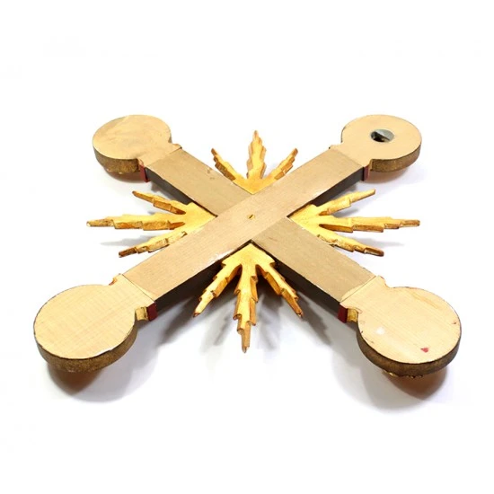 Agnello Di Dio Con Evangelisti In Legno 53x53 Cm 4 Agnello Di Dio Con Evangelisti In Legno 53x53 Cm - immagine 4