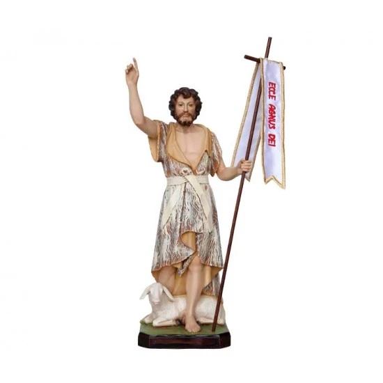 Statua San Giovanni Battista In Resina Dipinta 30 Cm 1 Statua San Giovanni Battista In Resina Dipinta 30 Cm