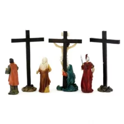 Crocifissione Di Gesù Resina Colorata 9 Cm -Vendite Consumabili 154001160 crocifissione di gesu resina colorata 9 cmg 550x550 1