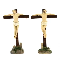 Statuine Dei Due Ladroni Sulla Croce 9 Cm