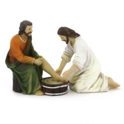 Scena Vita Di Gesù Lavanda Dei Piedi 9 Cm
