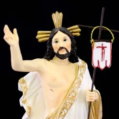 Statua Gesù Risorto In Resina Colorata 22 Cm -Vendite Consumabili 154001203 statua gesu risorto in resina colorata 22 cmc 550x550 1