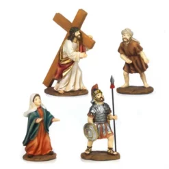 Scena La Salita Al Calvario Di Gesù In Resina 10,6 Cm