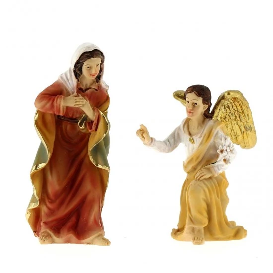 Scena Annunciazione Dell'Angelo A Maria 9 Cm 1 Scena Annunciazione Dell'Angelo A Maria 9 Cm