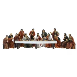 Ultima Cena Statue In Resina Colorata 9 Cm