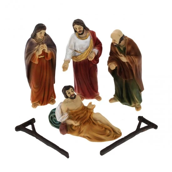 Scena Miracolo Di Gesù Guarigione Del Paralitico 9 Cm 2 Scena Miracolo Di Gesù Guarigione Del Paralitico 9 Cm - immagine 2