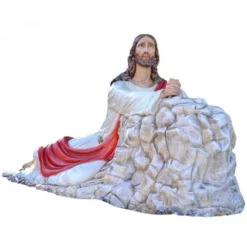 Statua Gesù Getsemani In Vetroresina 115 Cm