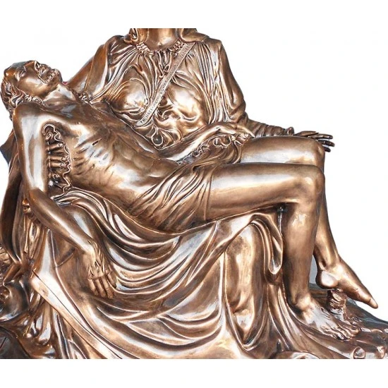 Statua Della Pietà In Vetroresina Bronzata 130 Cm 4 Statua Della Pietà In Vetroresina Bronzata 130 Cm - immagine 4