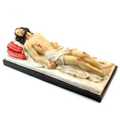 Statua Gesù Morto In Resina Colorata 8x20x8,5 Cm -Vendite Consumabili 1540027 b statua gesu morto in resina colorata misura cm 8x20x8 5 550x550w