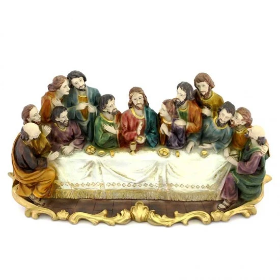 Statua Ultima Cena In Resina 15 Cm 1 Statua Ultima Cena In Resina 15 Cm