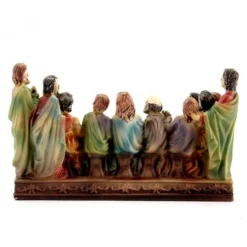 Statua Ultima Cena In Resina 9x15x6 Cm -Vendite Consumabili 154005 statua ultima cena in resina colorata 9 cmc 550x550w