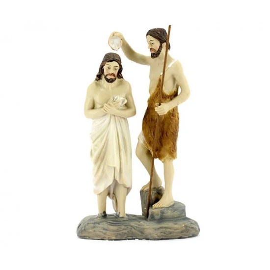 Statua Battesimo Di Gesù Resina 13,5 Cm 1 Statua Battesimo Di Gesù Resina 13,5 Cm