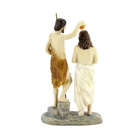 Statua Battesimo Di Gesù Resina 13,5 Cm 2 Statua Battesimo Di Gesù Resina 13,5 Cm - immagine 2