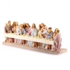 Statua Ultima Cena In Resina Colorata 22x8 Cm -Vendite Consumabili 15400656 statua ultima cena in resina colorata 22x8 cmc 550x550w
