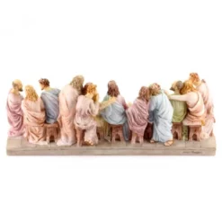Statua Ultima Cena In Resina Colorata 22x8 Cm -Vendite Consumabili 15400656 statua ultima cena in resina colorata 22x8 cme 550x550w