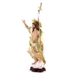 Statua Gesù Risorto Con Aureola In Resina 33 Cm -Vendite Consumabili 15400680 statua gesu risorto con aureola in resina 33 cmc 1 550x550 1