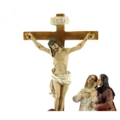Gruppo Crocifissione In Resina Colorata 16 Cm -Vendite Consumabili 15400829 gruppo crocifissione in resina colorata altezza cm 16f 550x550w