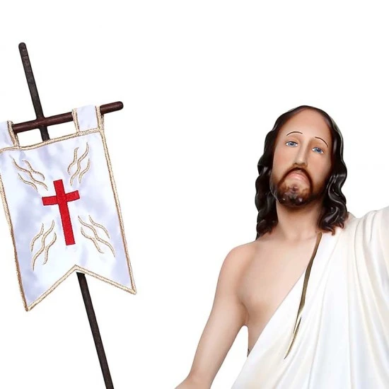 Statua Gesù Risorto In Resina Vuota 60 Cm 3 Statua Gesù Risorto In Resina Vuota 60 Cm - immagine 3