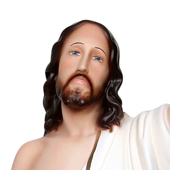 Statua Gesù Risorto In Resina Vuota 60 Cm 2 Statua Gesù Risorto In Resina Vuota 60 Cm - immagine 2