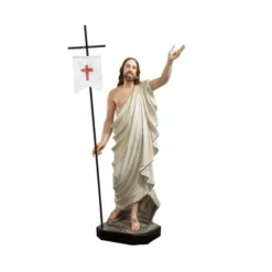 Statua Gesù Risorto In Resina Vuota 110 Cm