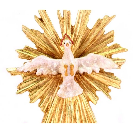 Spirito Santo Raggiera Con Coda 8x14 Cm 2 Spirito Santo Raggiera Con Coda 8x14 Cm - immagine 2