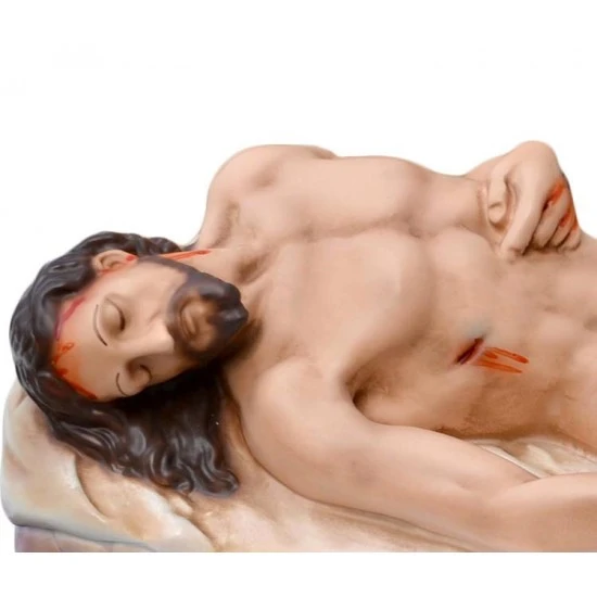 Statua Gesù Morto In Resina 50 Cm 2 Statua Gesù Morto In Resina 50 Cm - immagine 2