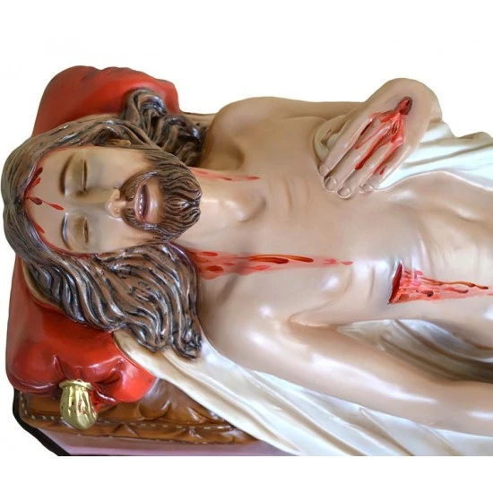 Statua Gesù Morto In Vetroresina 80 Cm 2 Statua Gesù Morto In Vetroresina 80 Cm - immagine 2