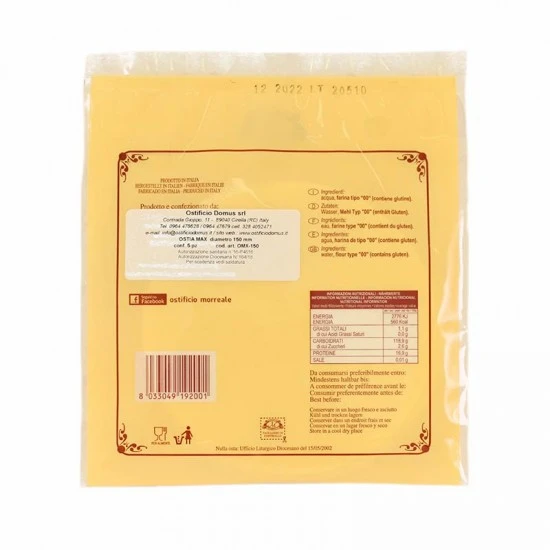 Ostia Magna Morreale 5 Pz. Diametro 15 Cm 3 Ostia Magna Morreale 5 Pz. Diametro 15 Cm - immagine 3