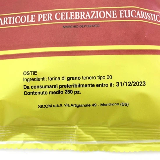 Particola Bianca Sottile Divina Conf 250 Pz Diametro 35 Mm 4 Particola Bianca Sottile Divina Conf 250 Pz Diametro 35 Mm - immagine 4