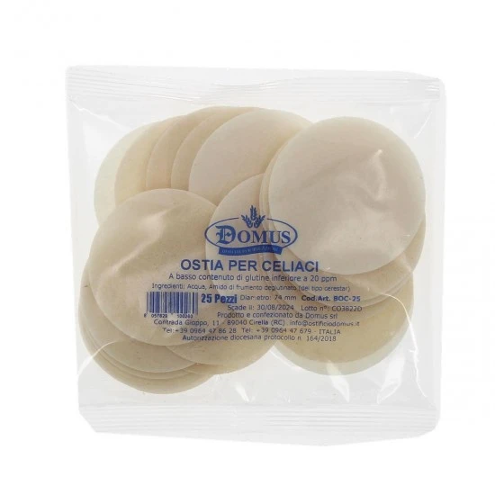 Ostia Per Celiaci 25 Pezzi Diametro 74 Mm 1 Ostia Per Celiaci 25 Pezzi Diametro 74 Mm
