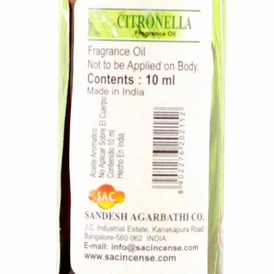 Olio Profumato Citronella Sac 10 Ml 4 Olio Profumato Citronella Sac 10 Ml - immagine 4