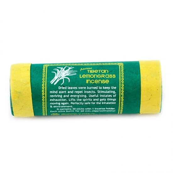 Bastoncini Di Incenso Tibetano Lemongrass Citronella 35 G 2 Bastoncini Di Incenso Tibetano Lemongrass Citronella 35 G - immagine 2