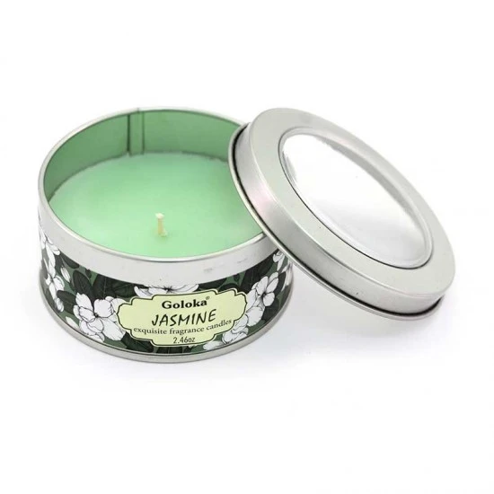 Candela Profumata Goloka Jasmine 70 G 2 Candela Profumata Goloka Jasmine 70 G - immagine 2