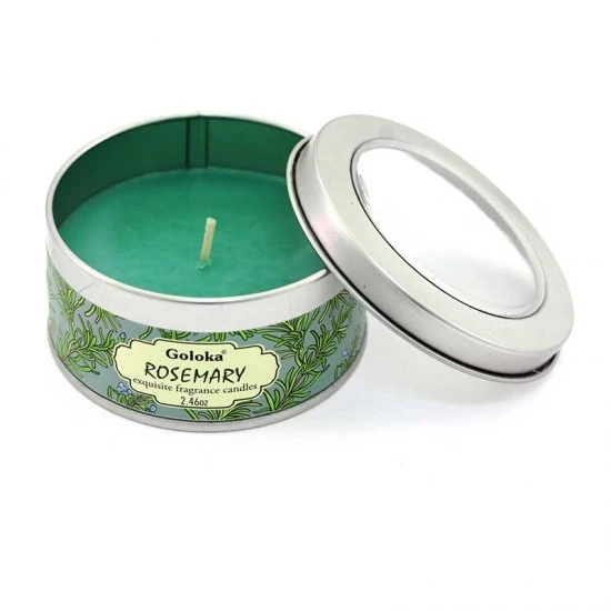 Candela Profumata Goloka Rosmarino 70 G 2 Candela Profumata Goloka Rosmarino 70 G - immagine 2