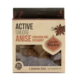 Carboncino Anice, Cannella E Rosmarino Sagrada Madre 4 Pz