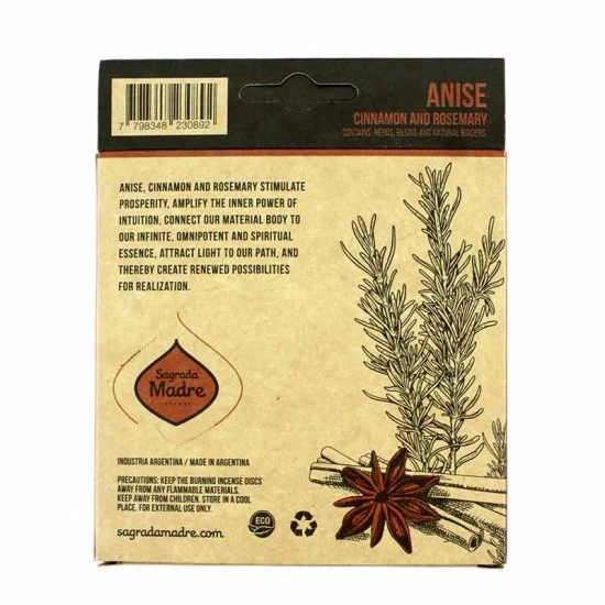 Carboncino Anice, Cannella E Rosmarino Sagrada Madre 4 Pz 4 Carboncino Anice, Cannella E Rosmarino Sagrada Madre 4 Pz - immagine 4