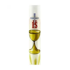 Candelina In Cera Prima Comunione 27x2 Cm 80 G -Vendite Consumabili 1710033 candelina in cera prima comunione altezza cm 27 peso gr 80c 550x550w