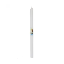 Candela Battesimo In Cera 26 Cm 40 Grammi