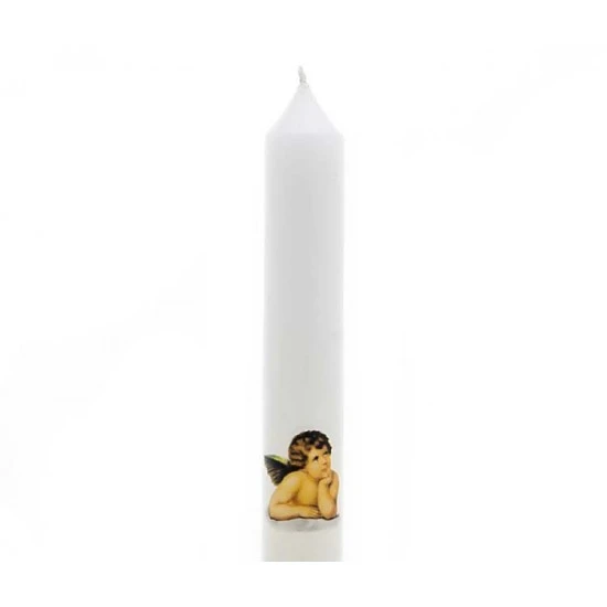 Candela Battesimo In Cera 32 Cm 100 Grammi 2 Candela Battesimo In Cera 32 Cm 100 Grammi - immagine 2