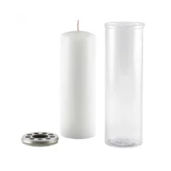 Cerone Liturgico Plastica Trasparente 22 Cm Diam 7 Cm -Vendite Consumabili 1720031 cerone liturgico in plastica trasparente diametro cm 7 altezza cm 22b 550x550w