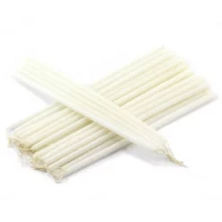 Candela Cera Bianca 25x0,7 Cm (Confezione 100 Pz)