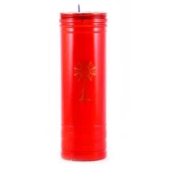 Cerone Liturgico Plastica Rossa 22x7 Cm