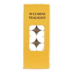 Lumini Cera In Alluminio Diametro 3,8 Cm (Confezione 10 Pz)
