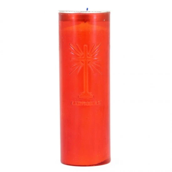 Cerone Liturgico Plastica Rossa 7x20 Cm 1 Cerone Liturgico Plastica Rossa 7x20 Cm